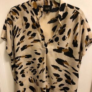 W5 animal print blouse